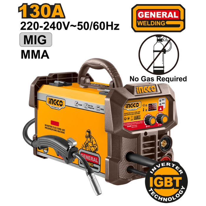 SOLDADORA MIG/MMA INVERTER INGCO 130 AMP  # ING-FC13018