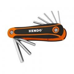 Llave Allen Kendo Cromada Plegable Jgo. 8 Piezas # 20717(Of)