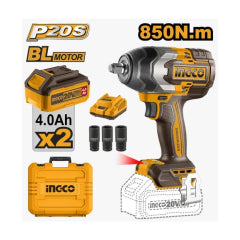 Llave Impacto Ingco Inalambrica 20V - C/2 Bat Y 1 Cargador #Ciwli2085 (C)