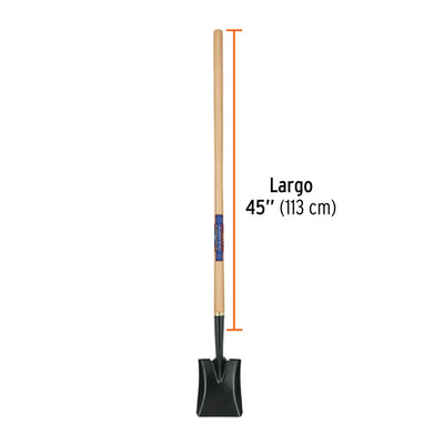 PALA TRUPER CUADRADA ACERO CARBONO C/MANGO MADERA 45 # PCL-CG  (17205)