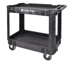 Carro Plastico Tactix # 326089 C/Ruedas 2 Gavetas 86,6X44X82,5 Cm.
