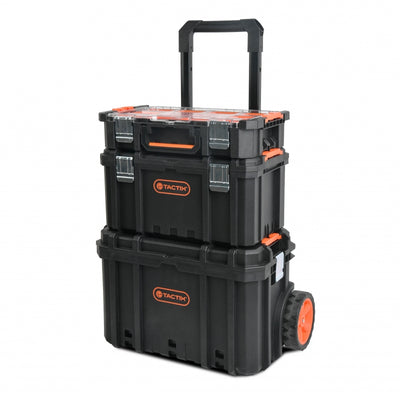 CAJA HERRAMIENTAS TACTIX MODULAR 3 EN 1 C/RUEDAS  #320382