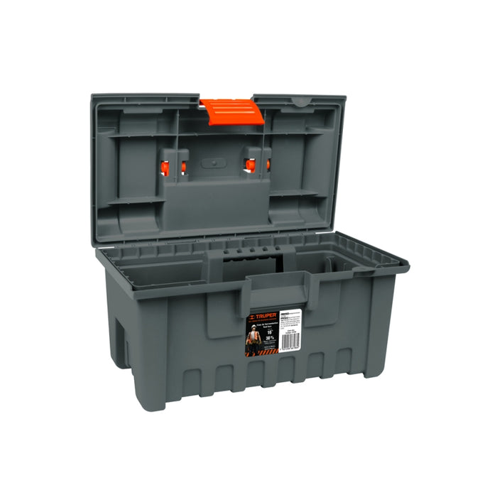 CAJA HERRAMIENTA TRUPER PLASTICA GRIS 16 # CHA-16NC (CHA-16G)  (11141)