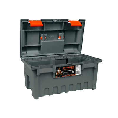 CAJA HERRAMIENTA TRUPER PLASTICA GRIS 19 # CHA-19NC ( CHA-19G)  (11143)