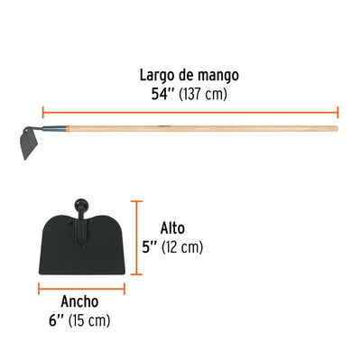 AZADON TRUPER JARDINERO CLASIC C/MANGO MADERA 54 # ATJ  (10553)