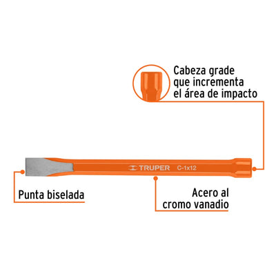 CINCEL TRUPER CORTE FRIO 1 X 12  770 GRAMOS # C-1X12 (12166)