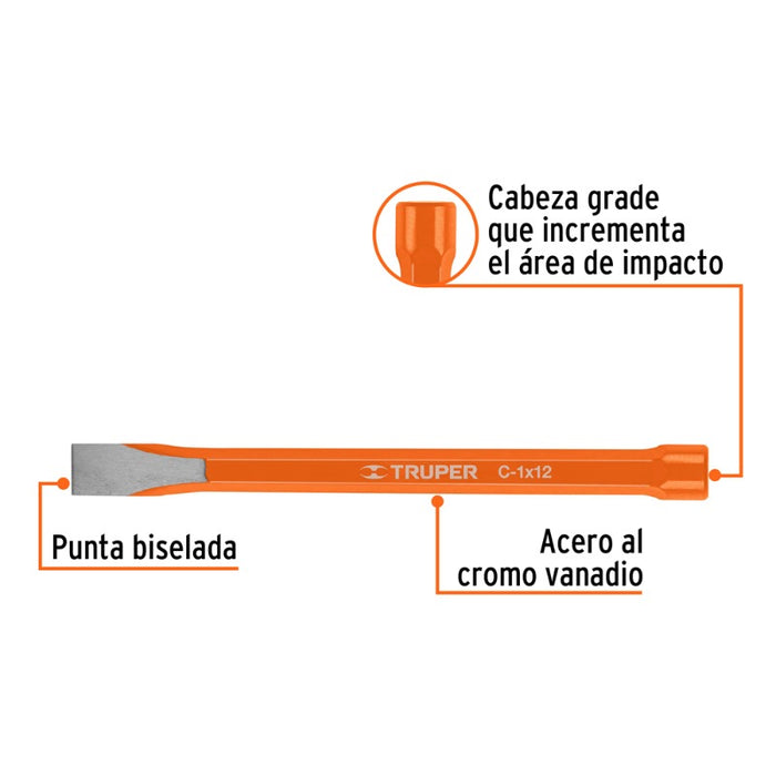 CINCEL TRUPER CORTE FRIO 1 X 12  770 GRAMOS # C-1X12 (12166)