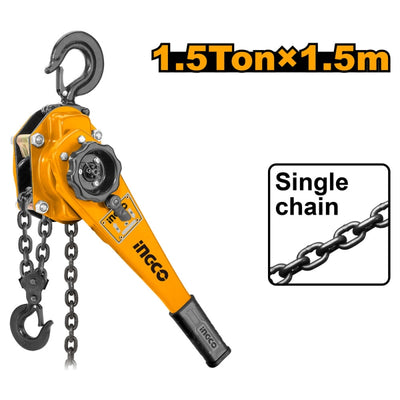 TECLE PALANCA INGCO  1,5 TON X 1,5 MTS # HSLB0015