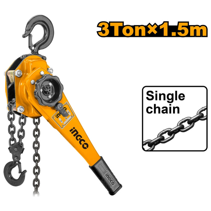 TECLE PALANCA INGCO  3,0 TON X 1,5 MTS # HSLB0030