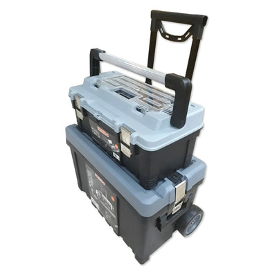 CAJA HERRAMIENTAS KENDO #90272  PLAST.C/RUEDAS 2 en 1 - 22 y 25(OF)