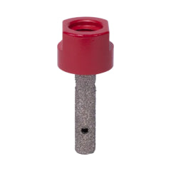 Fresa Rubi Diamantada Cilindrica # 06984 10 Mm - Rosca M14 Superpro
