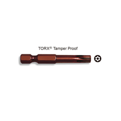PUNTA CROSSMAN MAGNET.TORX TAMPER PROOF T-30 1/4 X 50MM (100 UNI.) # 44-731(OF)