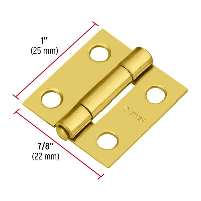 BISAGRA HERMEX-TRUPER ACERO LATONADO 1 x 7/8 #BR-101(BI-10L) 20UNI.  (43192)