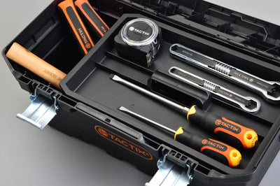 CAJA HERRAMIENTAS TACTIX #320342  20 PLAST.C/BANDEJA