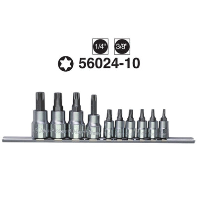 LLAVE DADO HANS # 56024-10 1/4 & 3/8 DR T10-T55  10 PCS (OF)