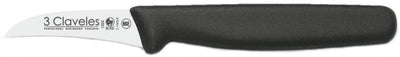 CUCHILLO TRES CLAVELES # 1202 MGO POLIPR NEGRO  6cm MONDADOR