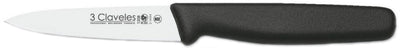 CUCHILLO TRES CLAVELES # 1208 MGO POLIPR NEGRO 9 CMS VERDURAS