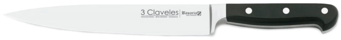 CUCHILLO TRES CLAVELES # 1596 INOX FORJADO M/ALEMAN TRINCHAR  25 CMS(OF)