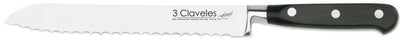 CUCHILLO TRES CLAVELES # 1567 INOX FORJADO EN CALIENTE PANERO 20CM(OF)