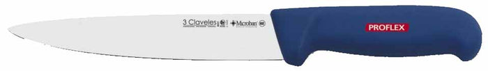 CUCHILLO TRES CLAVELES # 8231 INOX PROFLEX  SANGRADOR 20 CMS(OF)