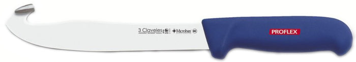 CUCHILLO TRES CLAVELES #8236 PROFLEX 21CMS MGO.AZUL TRIPERO(OF)