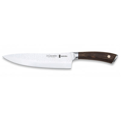 CUCHILLO TRES CLAVELES FORJADO #1019 SAKURA COCINERO 20,0 CMS
