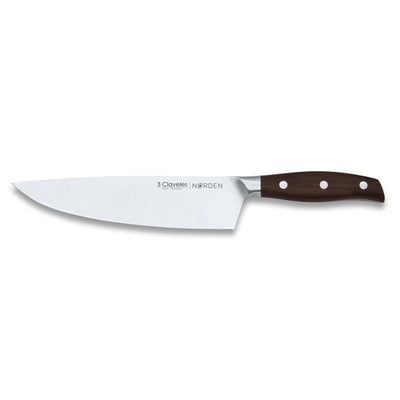 CUCHILLO TRES CLAVELES FORJADO #1044 NORDEN COCINERO 20,0 CMS