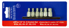 LLAVE DADO CROSSMAN  # 87-041 1/4 DR  JGO.6 PZS  E4 - E10 (OF)