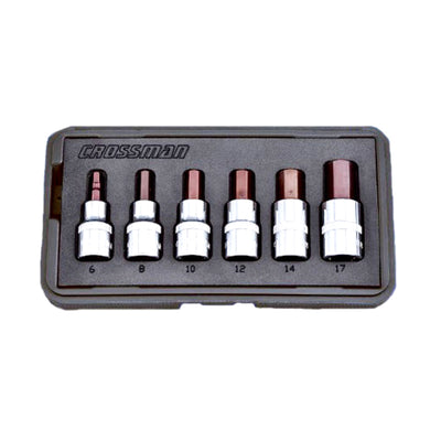 LLAVE DADO CROSSMAN 1/2 DR PUNTA HEXAGONAL JGO. 6 PZS. # 87-096