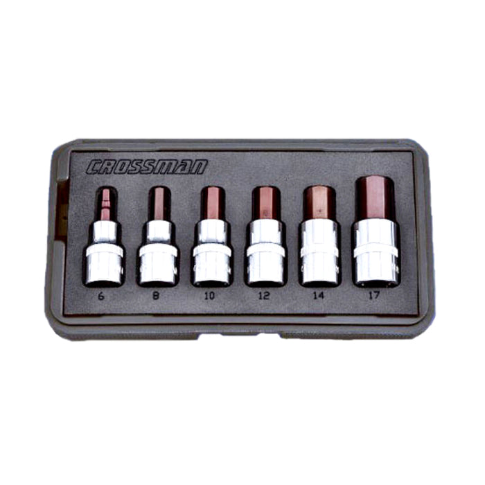LLAVE DADO CROSSMAN 1/2 DR PUNTA HEXAGONAL JGO. 6 PZS. # 87-096