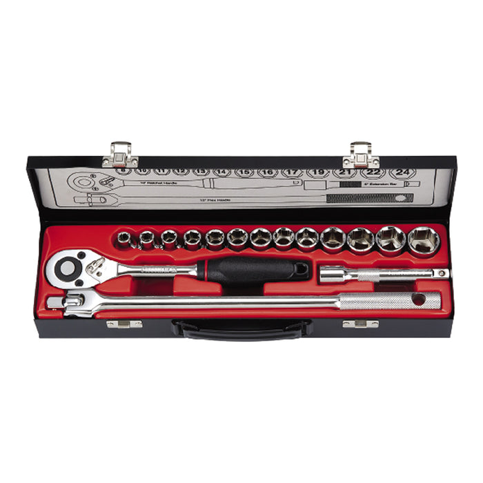 LLAVE DADO CROSSMAN # 99-097 1/2 DR  6 PTAS. CAJA MET. 17 PZS