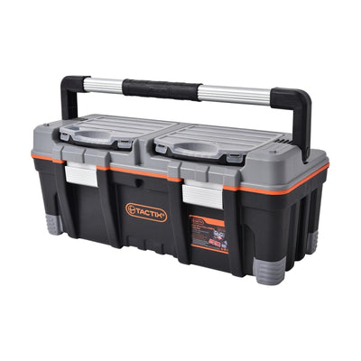CAJA HERRAMIENTAS TACTIX #320312  PLAST.C/DOBLE ORGANIZADOR 66 CM(OF)