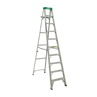 Escalera 2 en 1 tijera-recta de aluminio Cuprum