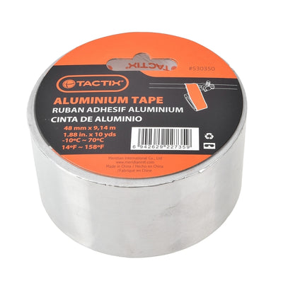 CINTA ALUMINIO PARA DUCTOS TACTIX # 530350 48MM X 9,14MT