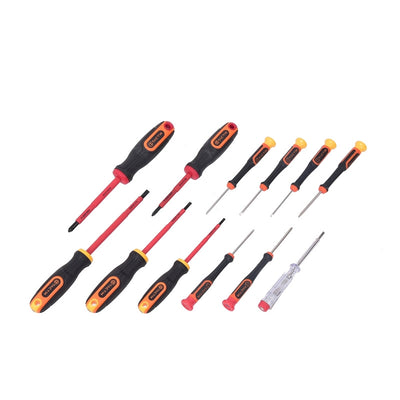 ATORNILLADOR TACTIX # 205604  ELECTRICISTA JGO. 12 PZAS.