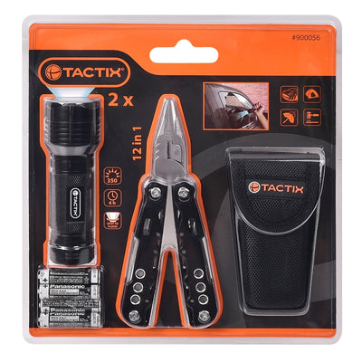 ALICATE TACTIX # 900056 8 MULTIFUNCIONAL C/LINTERNA LED 3 PILAS  AAA(OF)