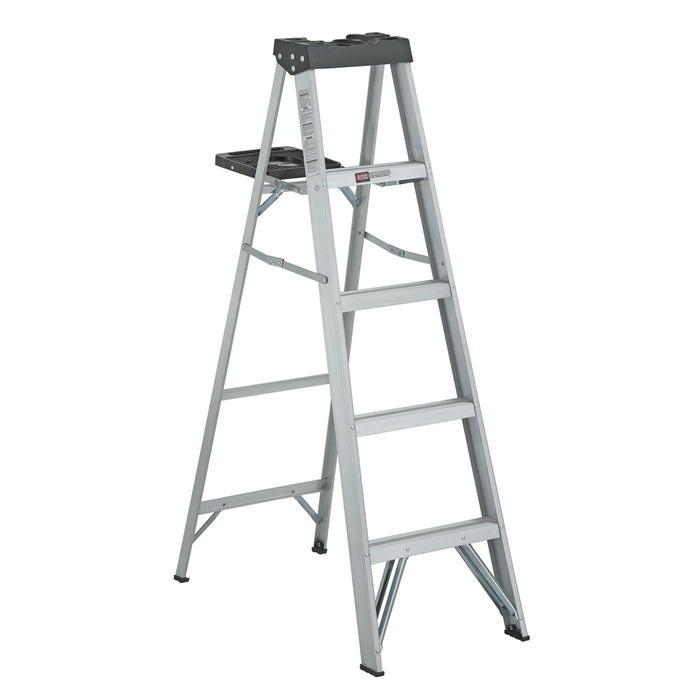 Escalera de Tijera de Aluminio 1,52 m - 5 Peldaños - 90 kg - Sin Marca