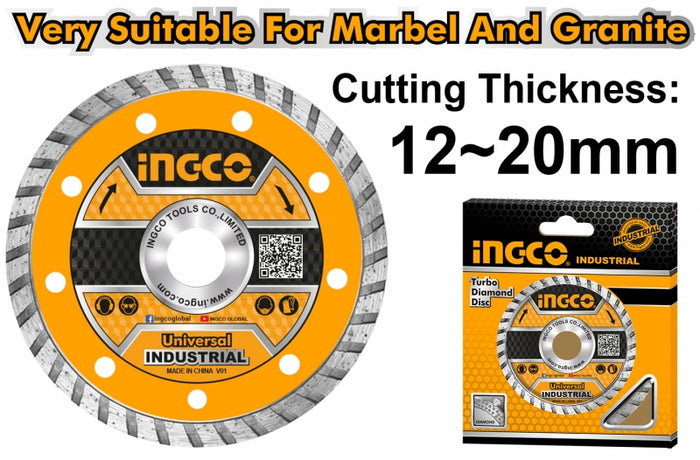 DISCO DIAMANTE TURBO INGCO  115 MM # DMD031151