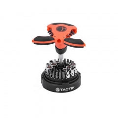 LLAVE CON CHICHARRA TACTIX  1/4 DR. # 900242 46 PIEZAS(OF)