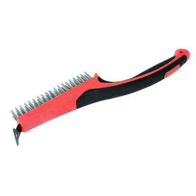 CEPILLO TACTIX # 315021  13.1/2 (340 MM) CERDA ALAMBRE CON RASPADOR