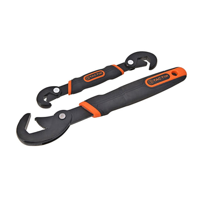 LLAVE AJUSTABLE TACTIX PARA TUERCAS  # 900304 - JGO 2 PZAS.(OF)