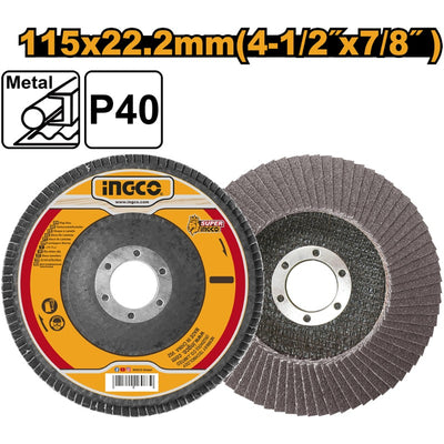 DISCO TRASLAPADO INGCO GRANO 40  115MM # FD11540