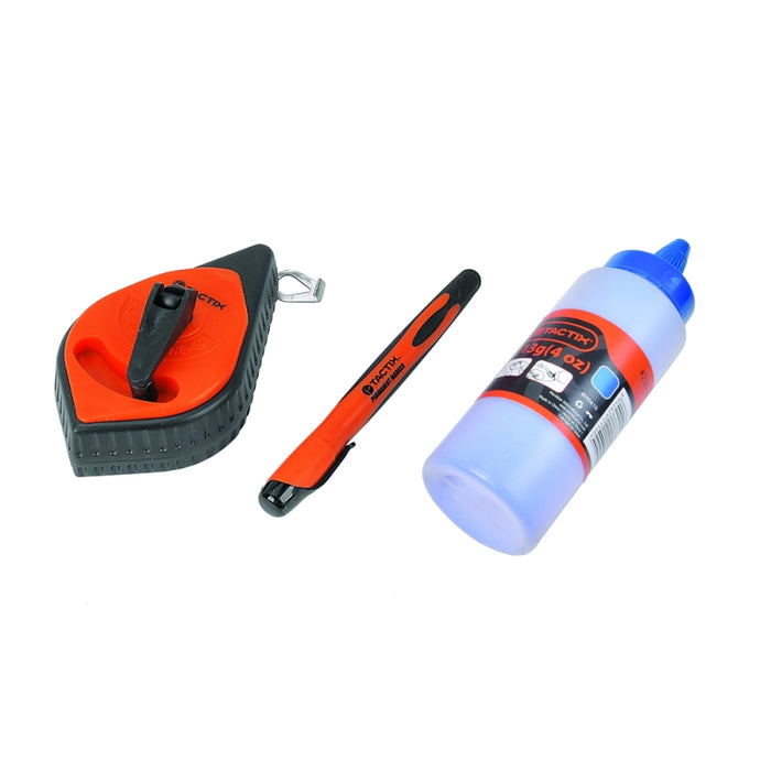 TIZA LINEAS TACTIX # 258055   30 MT CON MARCADOR NEGRO