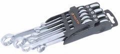 LLAVE PUNTA Y CORONA TACTIX # 370501  JGO 9 PZAS   6 - 19 MM.