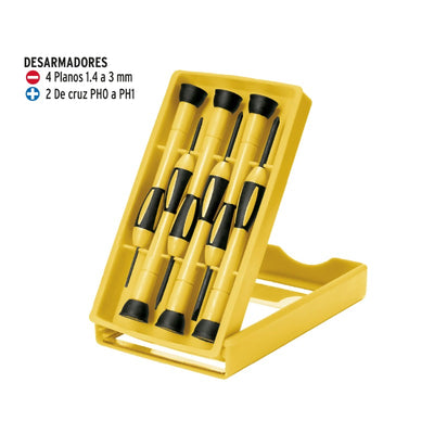 ATORNILLADOR PRETUL (TRUPER) JOYERO - 6PZ # J-DEJ-6  (21381)
