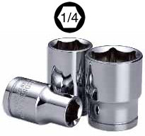 LLAVE DADO CROSSMAN 1/4 DR  6 PTA. 3/16(OF)