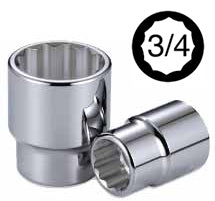 LLAVE DADO CROSSMAN 3/4 DR. 12 PTA. 2.1/4 # 93-681 (OF)