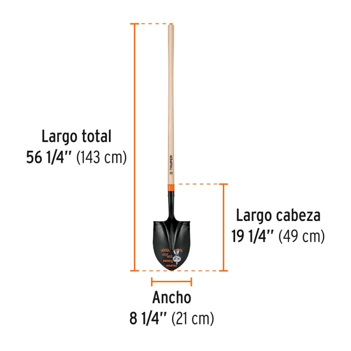 PALA TRUPER RIEGO M/MADERA LARGO # PRL-P  (17175)