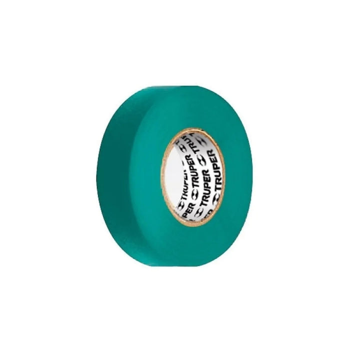 HUINCHA AISLADORA TRUPER 19MMX18M VERDE # M-33V (PQTE 8 ROLLOS)  (12502)