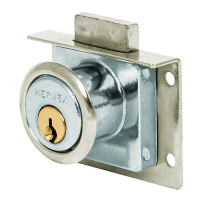CERRADURA TRUPER P/ MUEBLE CROMO ACCION VERTICAL # CM-24C  (43557)